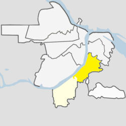 Location Map of Prioksky Rayon 2020